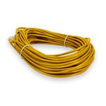 Picture of 100ft Yellow CAT 6 Slim PVC Ethernet Cable Snagless Clear-Claw RJ-45 M/M