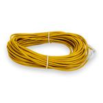 Picture of 100ft Yellow CAT 6 Slim PVC Ethernet Cable Snagless Clear-Claw RJ-45 M/M
