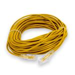 Picture of 100ft Yellow CAT 6 Slim PVC Ethernet Cable Snagless Clear-Claw RJ-45 M/M