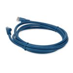 Picture of 10ft Blue CAT 5E PVC Ethernet Cable Snagless Easy Clear Boot TAA RJ-45 M/M