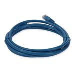 Picture of 10ft Blue CAT 5E PVC Ethernet Cable Snagless Easy Clear Boot TAA RJ-45 M/M
