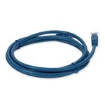 Picture of 10ft Blue CAT 5E PVC Ethernet Cable Snagless Easy Clear Boot TAA RJ-45 M/M
