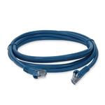 Picture of 10ft Blue CAT 5E PVC Ethernet Cable Snagless Easy Clear Boot TAA RJ-45 M/M