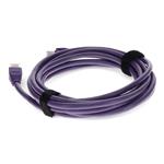 Picture of 10ft Purple CAT 5E PVC Ethernet Cable Snagless Bubble Boot RJ-45 M/M