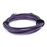 Picture of 10ft Purple CAT 5E PVC Ethernet Cable Snagless Bubble Boot RJ-45 M/M