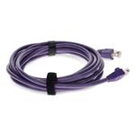 Picture of 10ft Purple CAT 5E PVC Ethernet Cable Snagless Bubble Boot RJ-45 M/M
