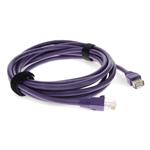 Picture of 10ft Purple CAT 5E PVC Ethernet Cable Snagless Bubble Boot RJ-45 M/M