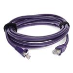 Picture of 10ft Purple CAT 5E PVC Ethernet Cable Snagless Bubble Boot RJ-45 M/M