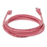 Picture of 10ft Pink CAT 5E PVC Ethernet Cable Snagless Bubble Boot RJ-45 M/M