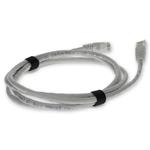 Picture of 10ft White CAT 5E PVC Ethernet Cable Snagless Bubble Boot RJ-45 M/M