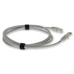 Picture of 10ft White CAT 5E PVC Ethernet Cable Snagless Bubble Boot RJ-45 M/M