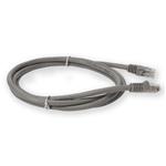 Picture of 10ft Gray CAT 6 PVC Ethernet Cable Snagless Easy Clear Boot TAA RJ-45 M/M