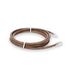 Picture of 10ft Brown CAT 6A PVC Ethernet Cable Snagless Bubble Boot RJ-45 M/M