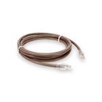 Picture of 10ft Brown CAT 6A PVC Ethernet Cable Snagless Bubble Boot RJ-45 M/M