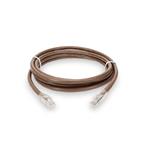 Picture of 10ft Brown CAT 6A PVC Ethernet Cable Snagless Bubble Boot RJ-45 M/M