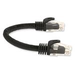 Picture of 10ft Black CAT 6A PVC Ethernet Cable Non-Booted RJ-45 M/M