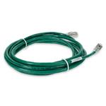 Picture of 10ft Green CAT 6A Shielded PVC Ethernet Cable Snagless Easy Clear Boot RJ-45 M/M