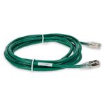 Picture of 10ft Green CAT 6A Shielded PVC Ethernet Cable Snagless Easy Clear Boot RJ-45 M/M