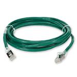Picture of 10ft Green CAT 6A Shielded PVC Ethernet Cable Snagless Easy Clear Boot RJ-45 M/M