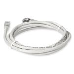 Picture of 10ft White CAT 6A Shielded PVC Ethernet Cable Snagless Easy Clear Boot RJ-45 M/M