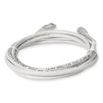 Picture of 10ft White CAT 6A Shielded PVC Ethernet Cable Snagless Easy Clear Boot RJ-45 M/M