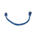 Picture of 10ft Blue CAT 6A Shielded PVC Ethernet Cable Snagless Easy Clear Boot RJ-45 M/M