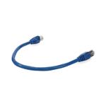Picture of 10ft Blue CAT 6A Shielded PVC Ethernet Cable Snagless Easy Clear Boot RJ-45 M/M