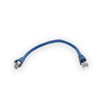 Picture of 10ft Blue CAT 6A Shielded PVC Ethernet Cable Snagless Easy Clear Boot RJ-45 M/M