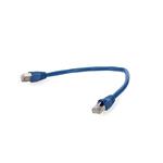 Picture of 10ft Blue CAT 6A Shielded PVC Ethernet Cable Snagless Easy Clear Boot RJ-45 M/M