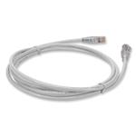 Picture of 10ft White CAT 6 Plenum-Rated Ethernet Cable Snagless Bubble Boot RJ-45 M/M