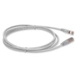 Picture of 10ft White CAT 6 Plenum-Rated Ethernet Cable Snagless Bubble Boot RJ-45 M/M