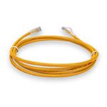 Picture of 10ft Yellow CAT 6 Plenum-Rated Ethernet Cable Snagless Bubble Boot RJ-45 M/M