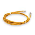 Picture of 10ft Yellow CAT 6 Plenum-Rated Ethernet Cable Snagless Bubble Boot RJ-45 M/M
