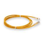 Picture of 10ft Yellow CAT 6 Plenum-Rated Ethernet Cable Snagless Bubble Boot RJ-45 M/M