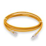 Picture of 10ft Yellow CAT 6 Plenum-Rated Ethernet Cable Snagless Bubble Boot RJ-45 M/M