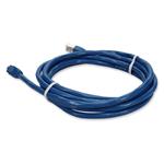 Picture of 10ft Blue CAT 6 Shielded PVC Ethernet Cable Snagless Easy Clear Boot TAA RJ-45 M/M