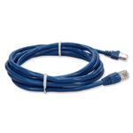 Picture of 10ft Blue CAT 6 Shielded PVC Ethernet Cable Snagless Easy Clear Boot TAA RJ-45 M/M