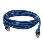 Picture of 10ft Blue CAT 6 Shielded PVC Ethernet Cable Snagless Easy Clear Boot TAA RJ-45 M/M