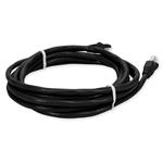 Picture of 10ft Black CAT 6 Shielded PVC Ethernet Cable Snagless Easy Clear Boot RJ-45 M/M