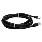 Picture of 10ft Black CAT 6 Shielded PVC Ethernet Cable Snagless Easy Clear Boot RJ-45 M/M