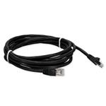 Picture of 10ft Black CAT 6 Shielded PVC Ethernet Cable Snagless Easy Clear Boot RJ-45 M/M
