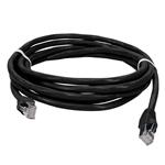 Picture of 10ft Black CAT 6 Shielded PVC Ethernet Cable Snagless Easy Clear Boot RJ-45 M/M