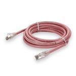 Picture of 10ft Pink CAT 6 Shielded PVC Ethernet Cable Snagless Easy Clear Boot RJ-45 M/M