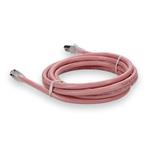 Picture of 10ft Pink CAT 6 Shielded PVC Ethernet Cable Snagless Easy Clear Boot RJ-45 M/M