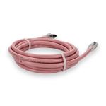 Picture of 10ft Pink CAT 6 Shielded PVC Ethernet Cable Snagless Easy Clear Boot RJ-45 M/M