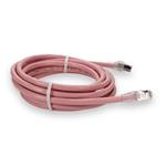 Picture of 10ft Pink CAT 6 Shielded PVC Ethernet Cable Snagless Easy Clear Boot RJ-45 M/M