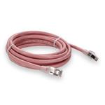 Picture of 10ft Pink CAT 6 Shielded PVC Ethernet Cable Snagless Easy Clear Boot RJ-45 M/M