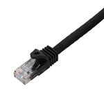 Picture of 10ft Black CAT 6 PVC Ethernet Cable Snagless Easy Boot RJ-45 M/M