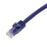 Picture of 10ft Purple CAT 6 PVC Ethernet Cable Snagless Easy Boot RJ-45 M/M