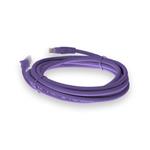Picture of 10ft Purple CAT 6 PVC Ethernet Cable Snagless Easy Boot RJ-45 M/M
